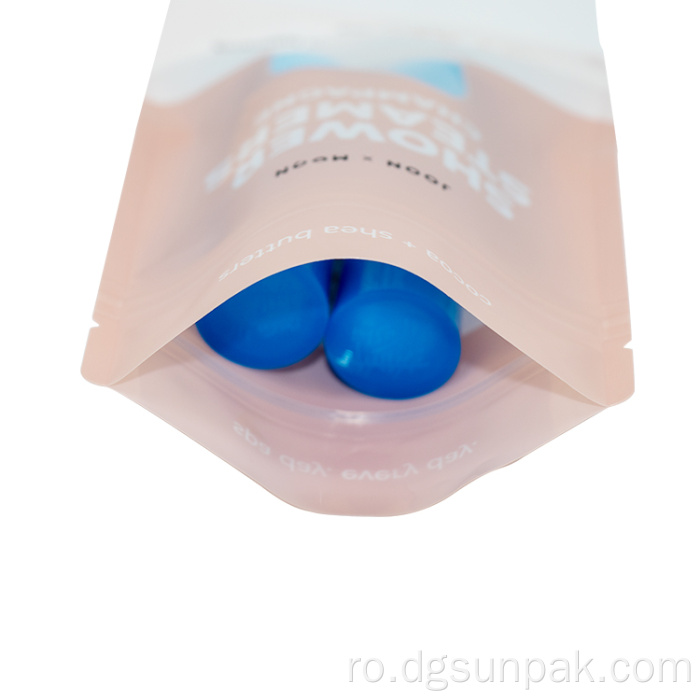 husă în picioare în mylar mat, ambalaj din plastic geantă cu fermoar